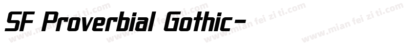 SF Proverbial Gothic字体转换